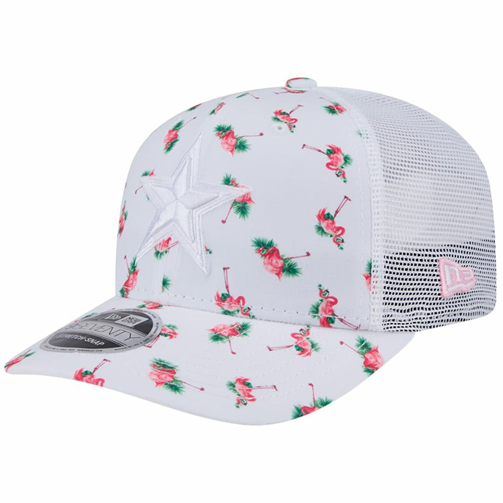 Adventure Flamingo Pattern 9SEVENTY Stretch-Snap Hat - Dallas Cowboys