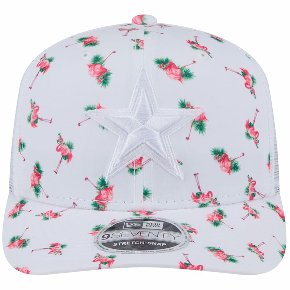 Adventure Flamingo Pattern 9SEVENTY Stretch-Snap Hat - Dallas Cowboys