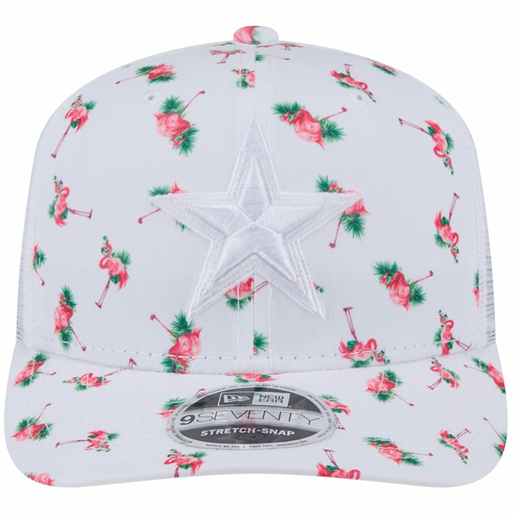 Adventure Flamingo Pattern 9SEVENTY Stretch-Snap Hat - Dallas Cowboys