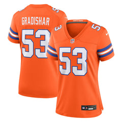 Randy Gradishar  Women's Mile High Collection 1977 Throwback Retired Player Game Jersey - Denver Broncos
