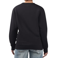NHL Black Chicago Blackhawks G-III 4Her by Carl Banks Women's Flower Logo Pullover Sweatshirt