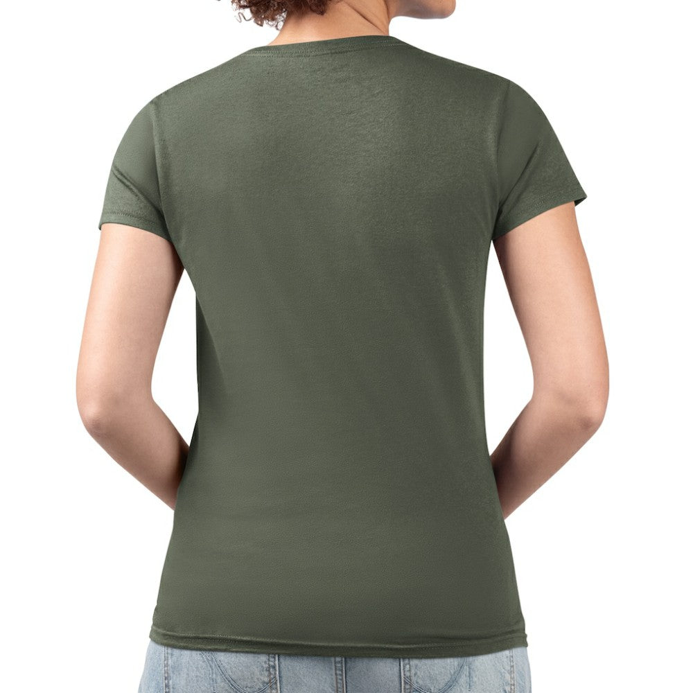 NHL Green Dallas Stars G-III 4Her by Carl Banks Women's Super-Slim Fit Lightweight Flower Logo V-Neck T-Shirt