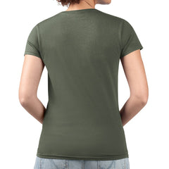 NHL Green Dallas Stars G-III 4Her by Carl Banks Women's Super-Slim Fit Lightweight Flower Logo V-Neck T-Shirt