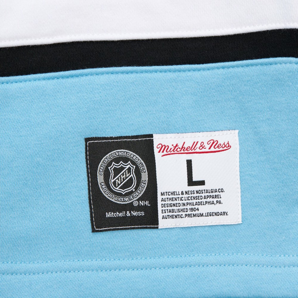 NHL Black Utah Hockey Club Mitchell & Ness Heritage Lace-Up Pullover Sweatshirt
