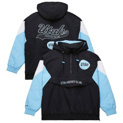 NHL Black Utah Hockey Club Mitchell & Ness Retro Anorak Half-Zip Jacket