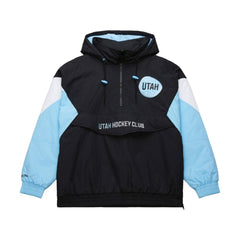 NHL Black Utah Hockey Club Mitchell & Ness Retro Anorak Half-Zip Jacket