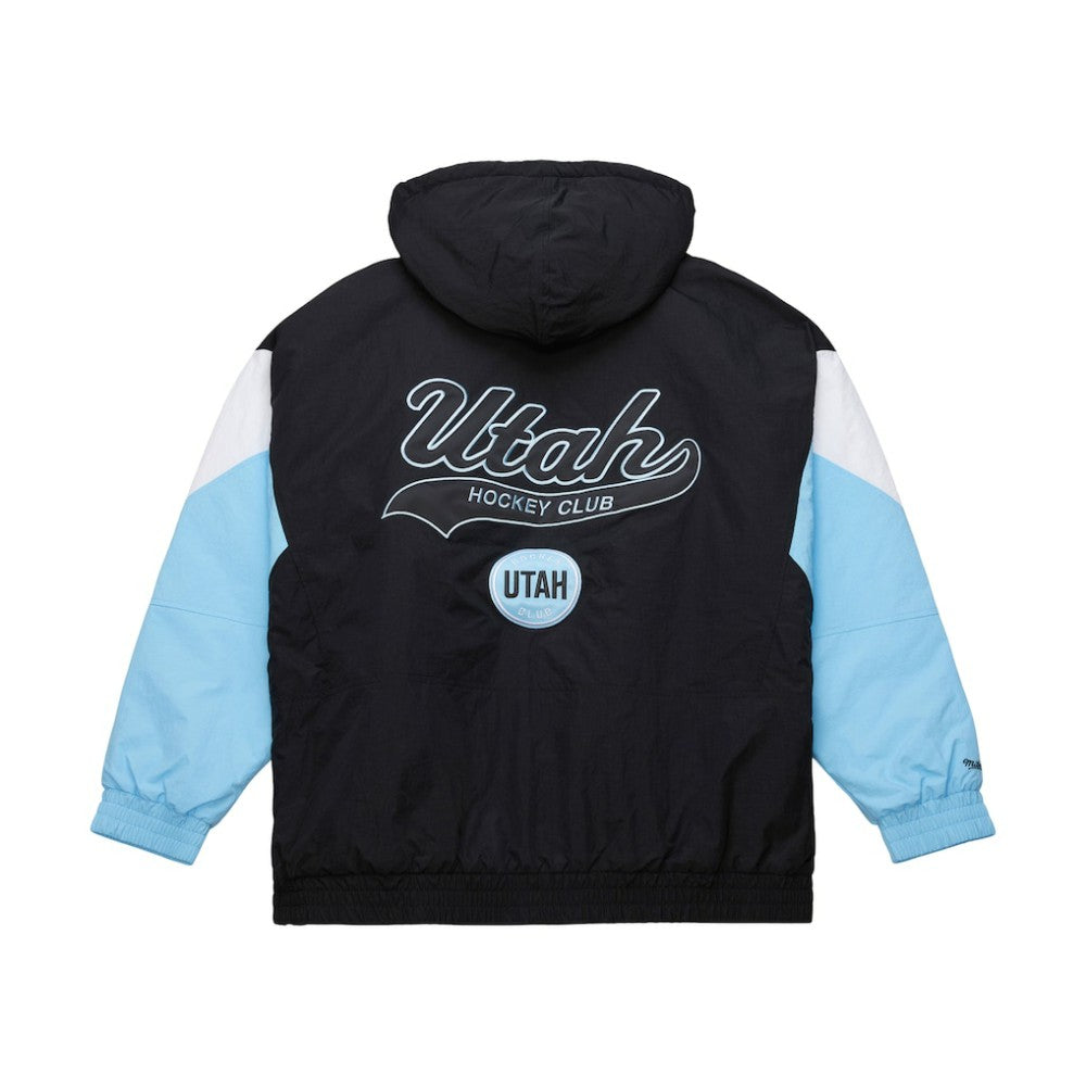NHL Black Utah Hockey Club Mitchell & Ness Retro Anorak Half-Zip Jacket