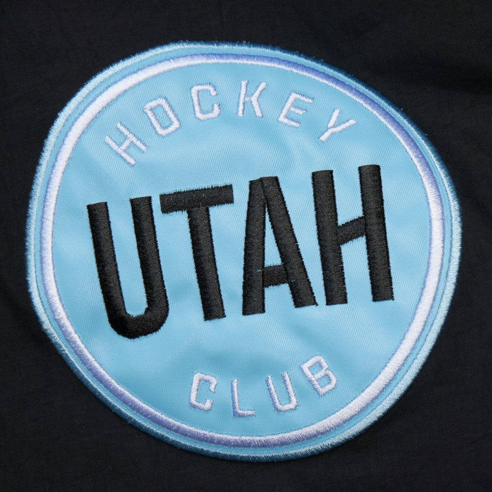 NHL Black Utah Hockey Club Mitchell & Ness Retro Anorak Half-Zip Jacket