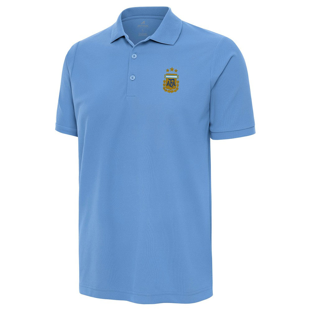 Argentina National Team Antigua Legacy Pique Polo -  Powder Blue