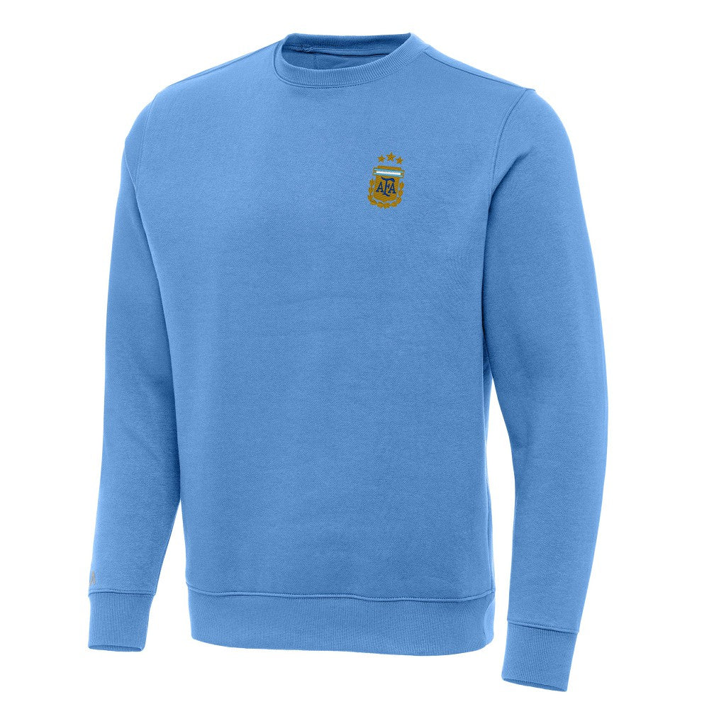 Argentina National Team Antigua Victory Pullover Sweatshirt -  Powder Blue