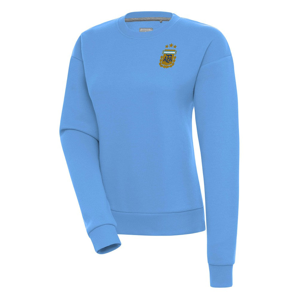 Argentina National Team Antigua Women's Victory Pullover Sweatshirt -  Powder Blue