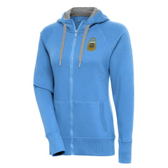 Argentina National Team Antigua Women's Victory Full-Zip Hoodie -  Powder Blue