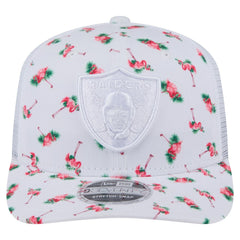 Adventure Flamingo Pattern 9SEVENTY Stretch-Snap Hat - Las Vegas Raiders