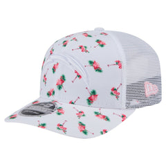 Adventure Flamingo Pattern 9SEVENTY Stretch-Snap Hat - Los Angeles Chargers