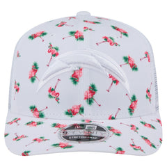 Adventure Flamingo Pattern 9SEVENTY Stretch-Snap Hat - Los Angeles Chargers