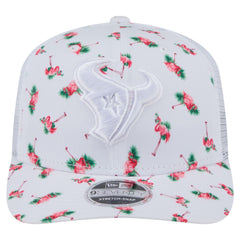 Adventure Flamingo Pattern 9SEVENTY Stretch-Snap Hat - Houston Texans