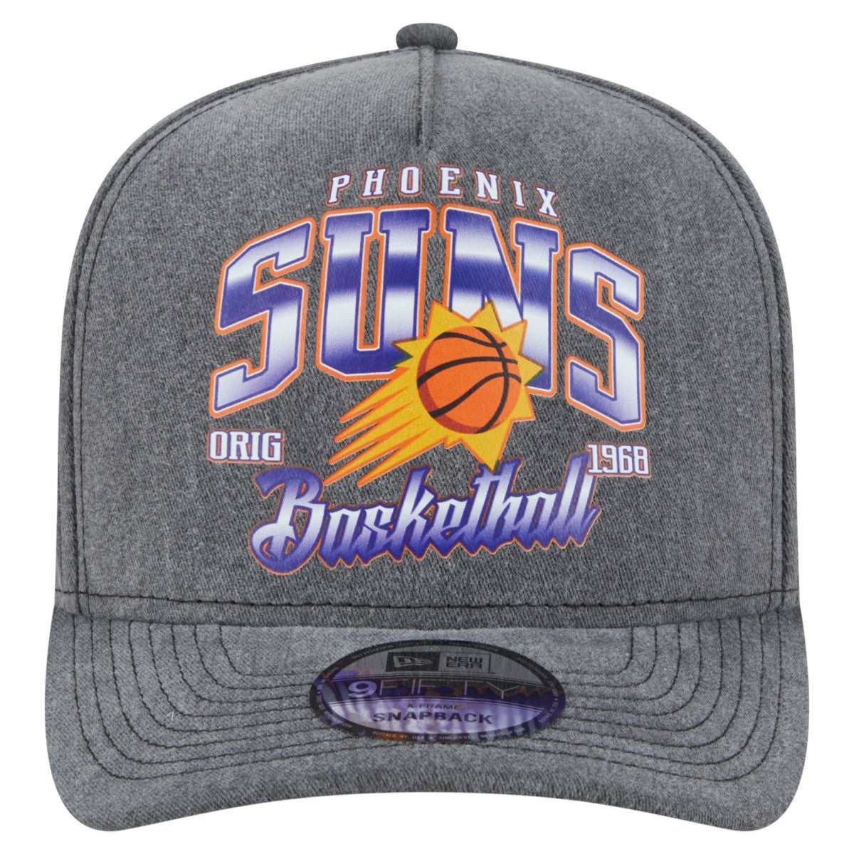 NBA Phoenix Suns Throwback Washed Pre-Curved 9FIFTY Snapback Hat