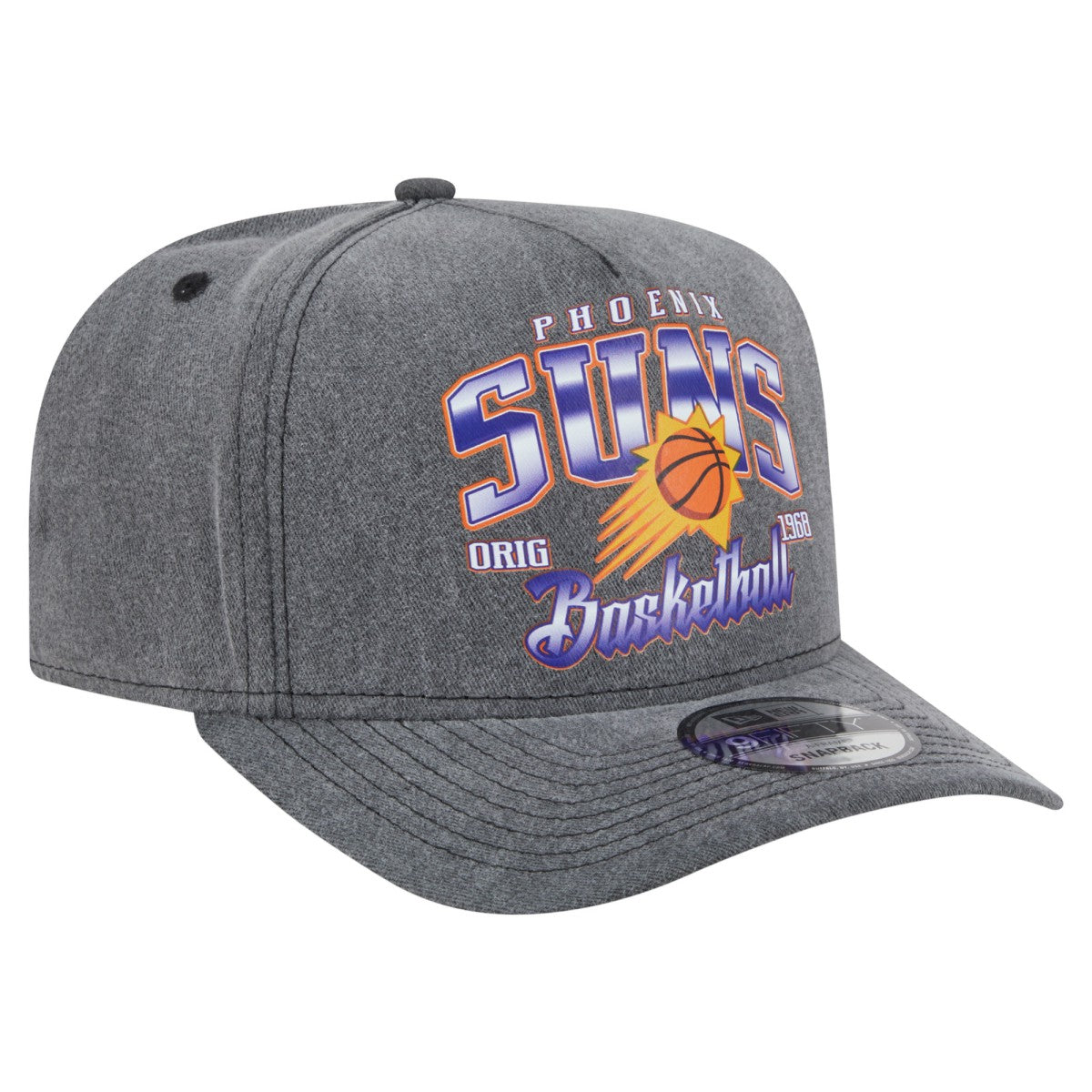 NBA Phoenix Suns Throwback Washed Pre-Curved 9FIFTY Snapback Hat