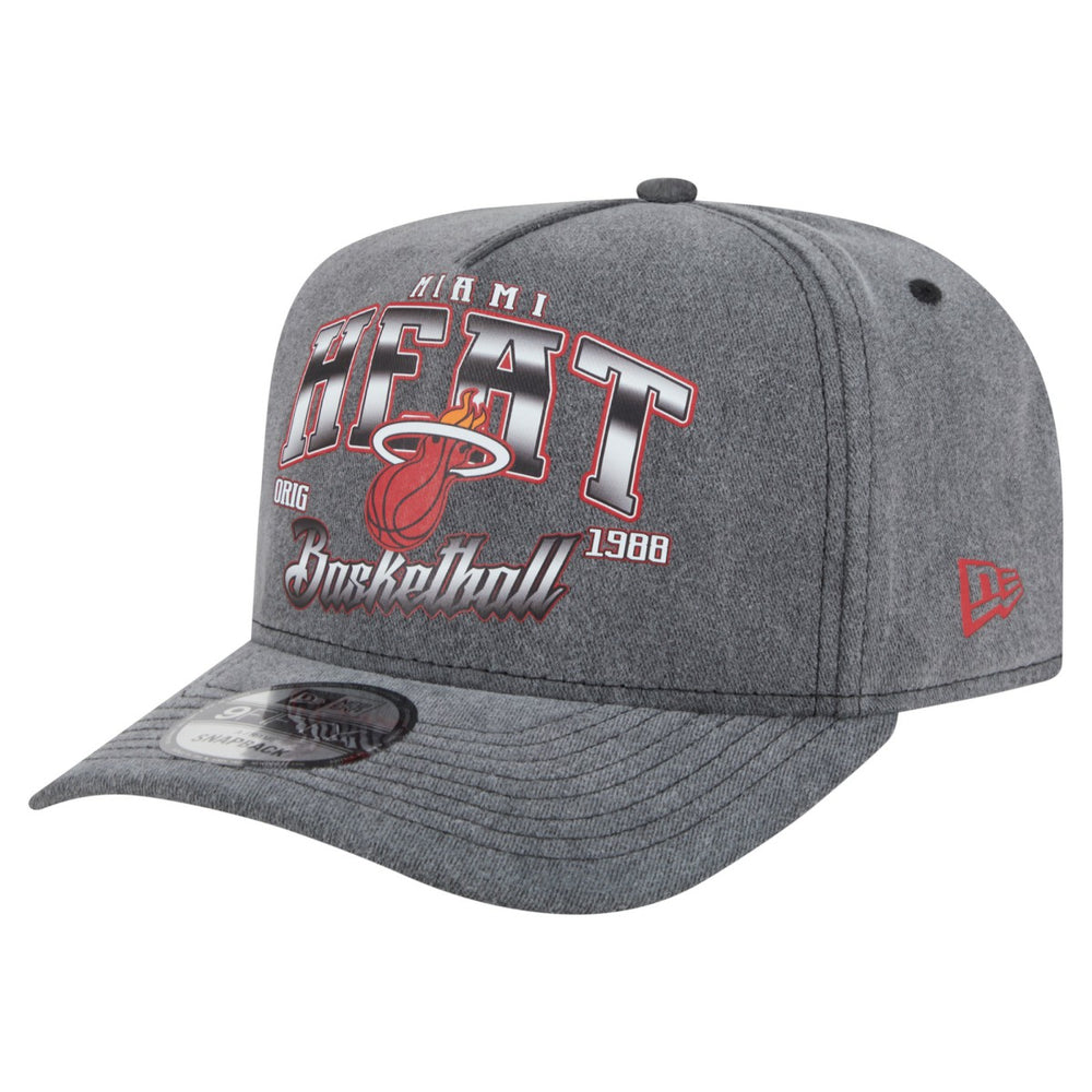 NBA Miami Heat Throwback Washed Pre-Curved 9FIFTY Snapback Hat