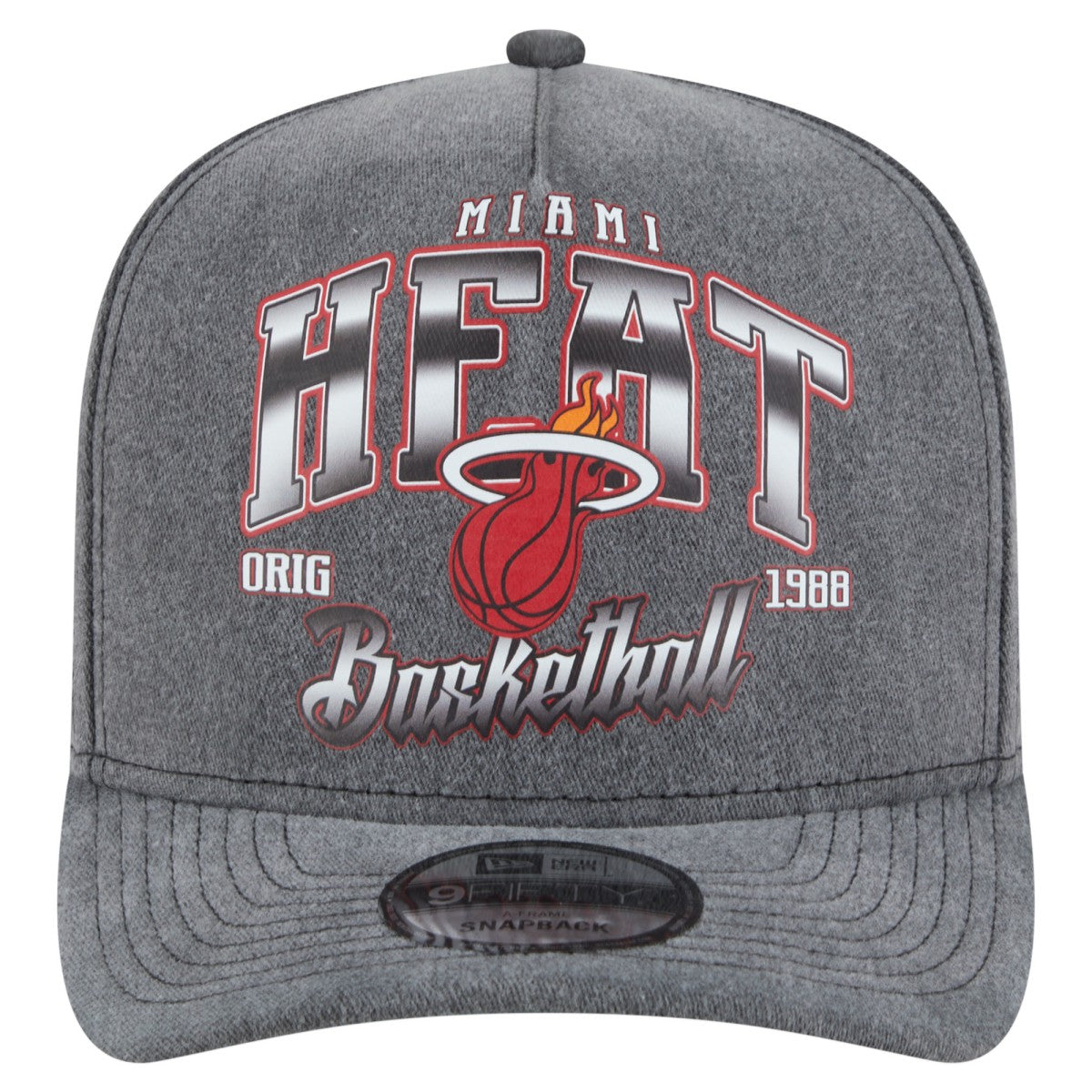 NBA Miami Heat Throwback Washed Pre-Curved 9FIFTY Snapback Hat