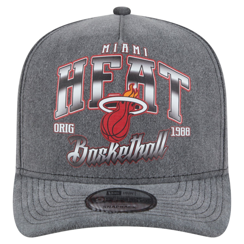 NBA Miami Heat Throwback Washed Pre-Curved 9FIFTY Snapback Hat