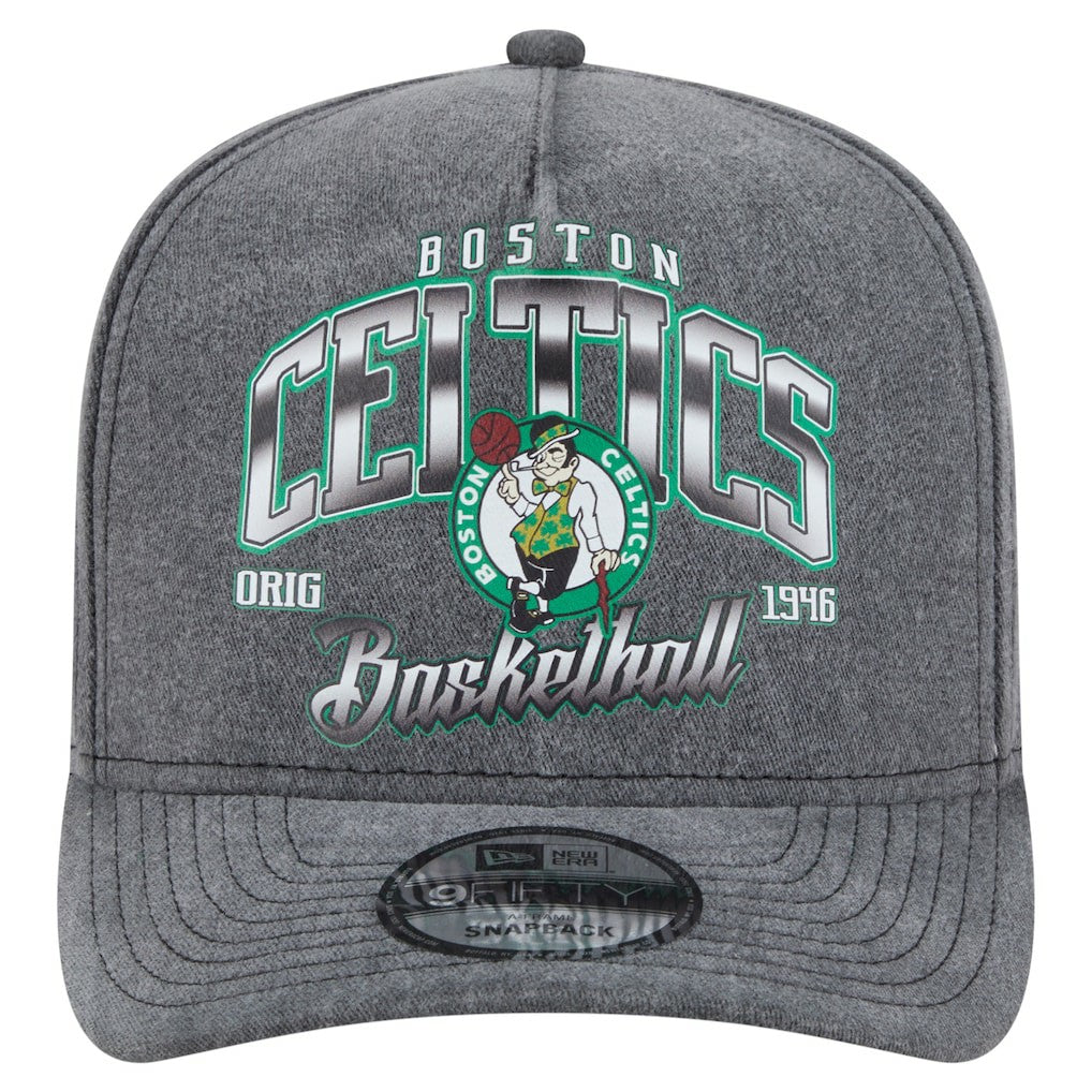 NBA Boston Celtics Throwback Washed Pre-Curved 9FIFTY Snapback Hat