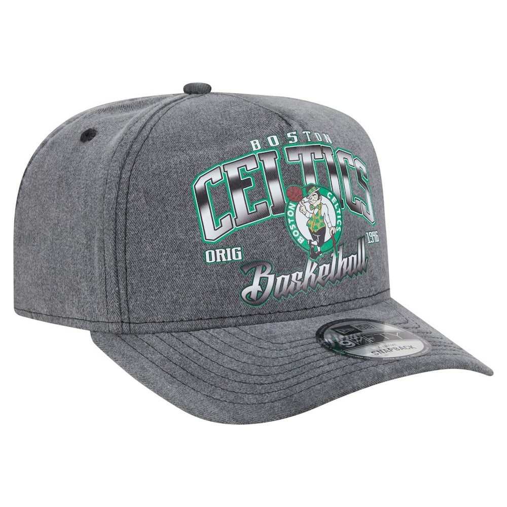 NBA Boston Celtics Throwback Washed Pre-Curved 9FIFTY Snapback Hat