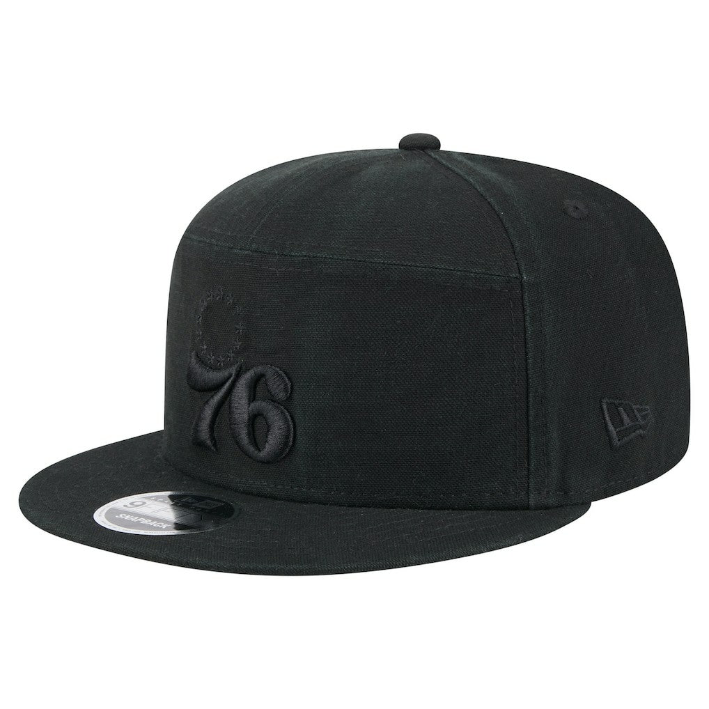 NBA Philadelphia 76ers Adventure Canvas Split Panel 9FIFTY Snapback Hat