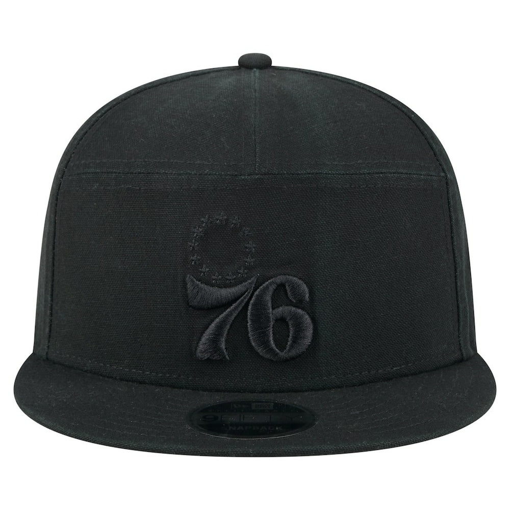 NBA Philadelphia 76ers Adventure Canvas Split Panel 9FIFTY Snapback Hat