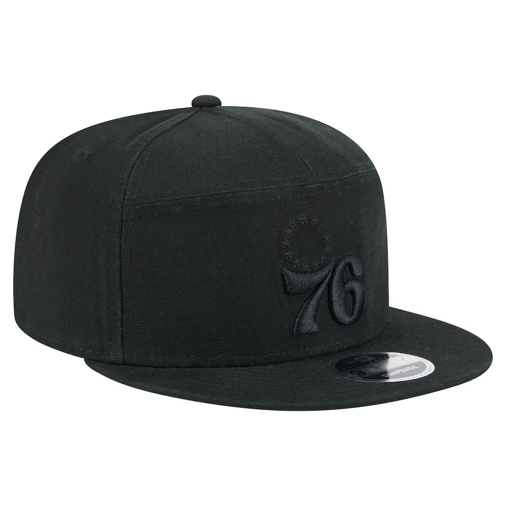 NBA Philadelphia 76ers Adventure Canvas Split Panel 9FIFTY Snapback Hat