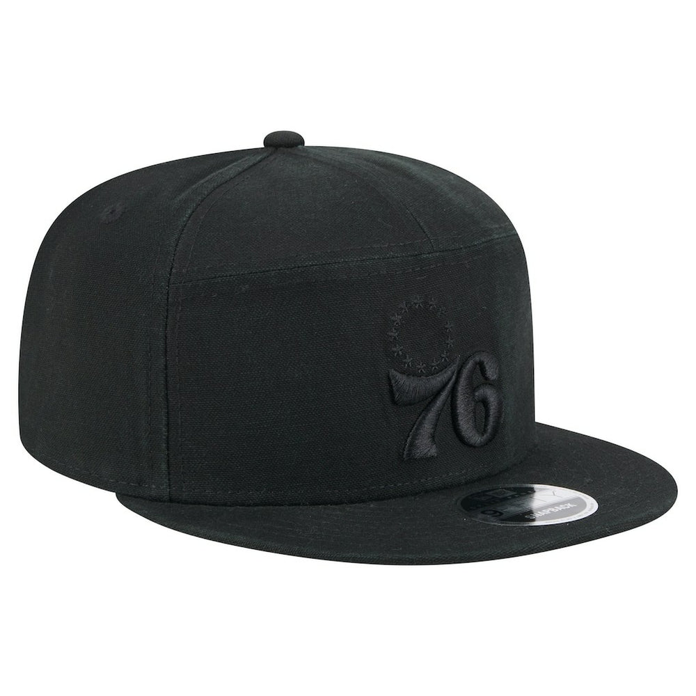 NBA Philadelphia 76ers Adventure Canvas Split Panel 9FIFTY Snapback Hat