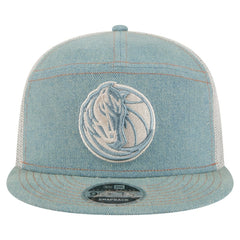 NBA Dallas Mavericks Adventure Denim Split Panel 9FIFTY Snapback Trucker Hat