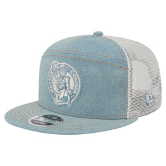 NBA Boston Celtics Adventure Denim Split Panel 9FIFTY Snapback Trucker Hat
