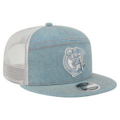 NBA Boston Celtics Adventure Denim Split Panel 9FIFTY Snapback Trucker Hat