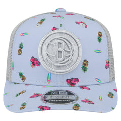 NBA Brooklyn Nets Adventure Aloha Pattern 9SEVENTY Stretch-Snap Hat