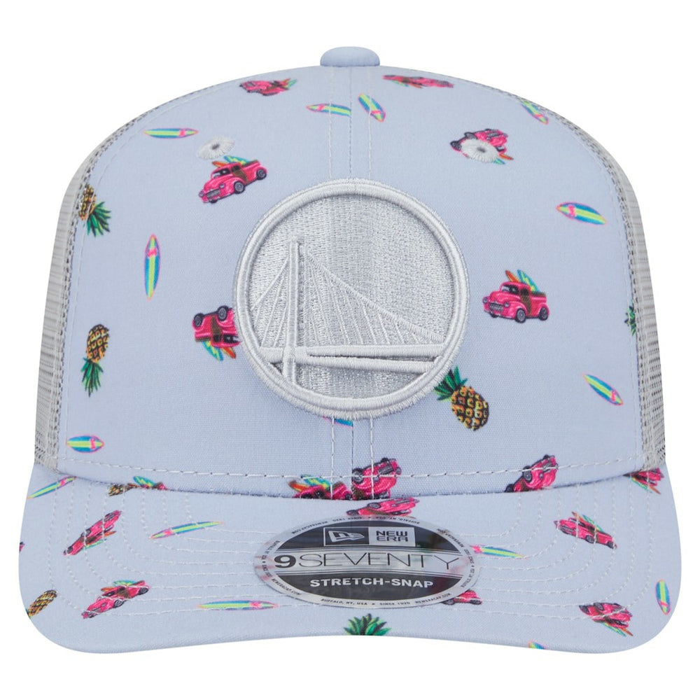 NBA Golden State Warriors Adventure Aloha Pattern 9SEVENTY Stretch-Snap Hat sale