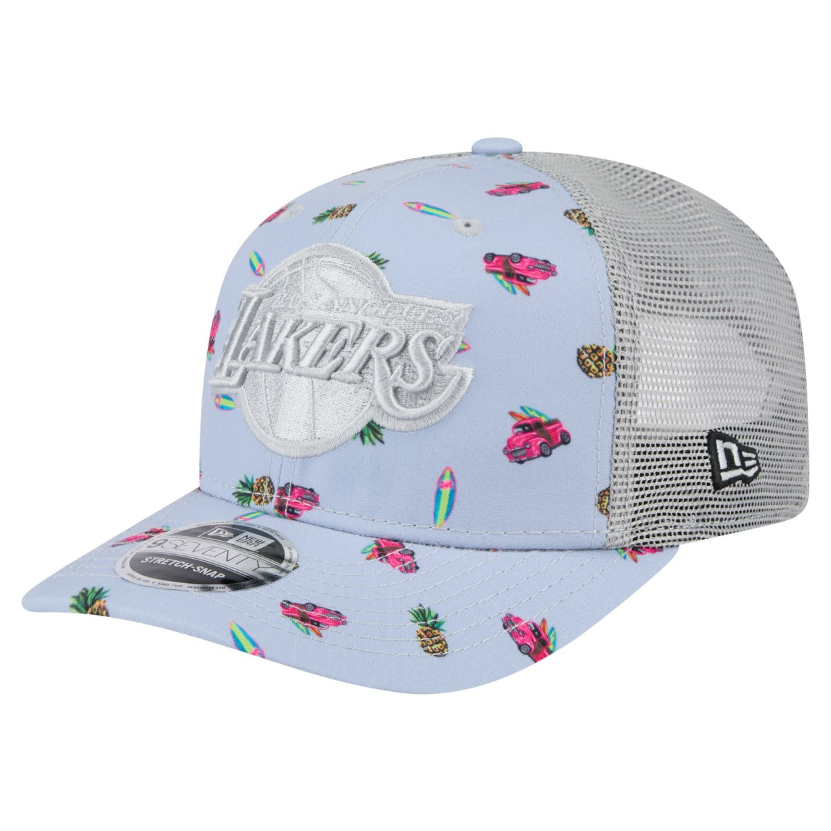 NBA Los Angeles Lakers Adventure Aloha Pattern 9SEVENTY Stretch-Snap Hat