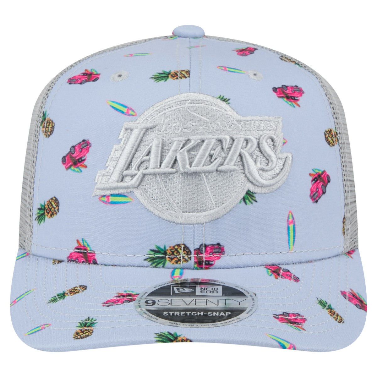 NBA Los Angeles Lakers Adventure Aloha Pattern 9SEVENTY Stretch-Snap Hat