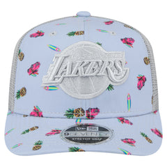NBA Los Angeles Lakers Adventure Aloha Pattern 9SEVENTY Stretch-Snap Hat