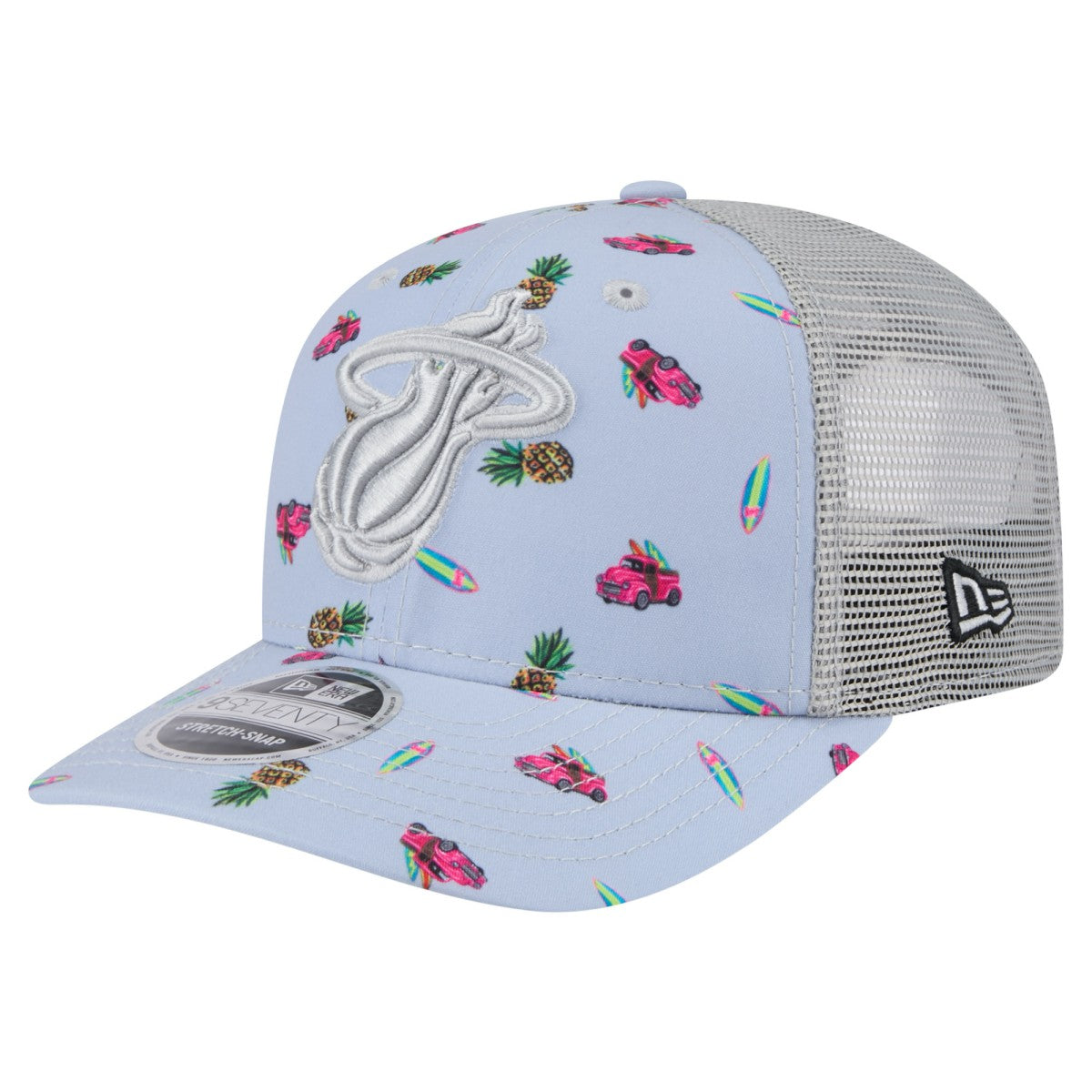 NBA Miami Heat Adventure Aloha Pattern 9SEVENTY Stretch-Snap Hat