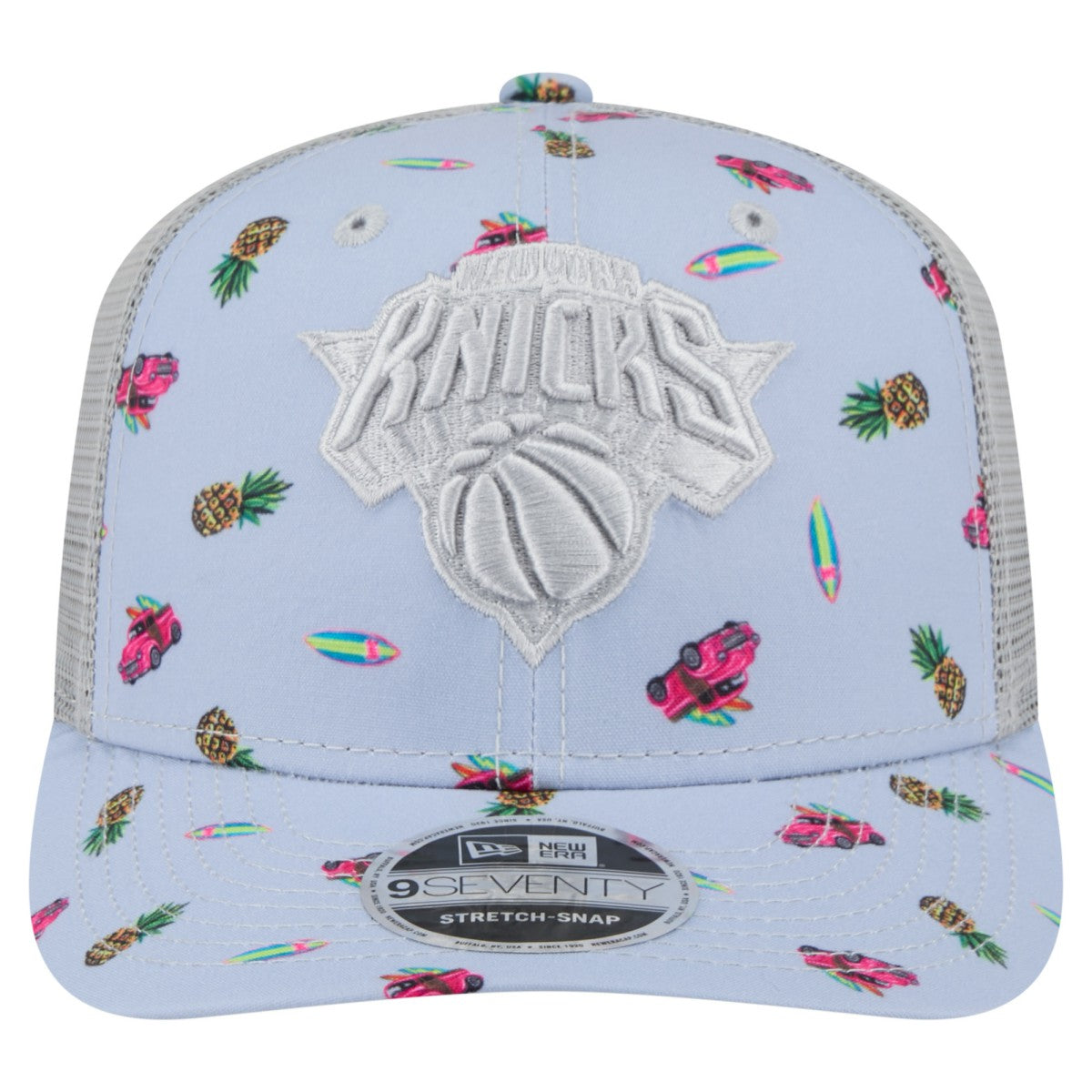 NBA New York Knicks Adventure Aloha Pattern 9SEVENTY Stretch-Snap Hat