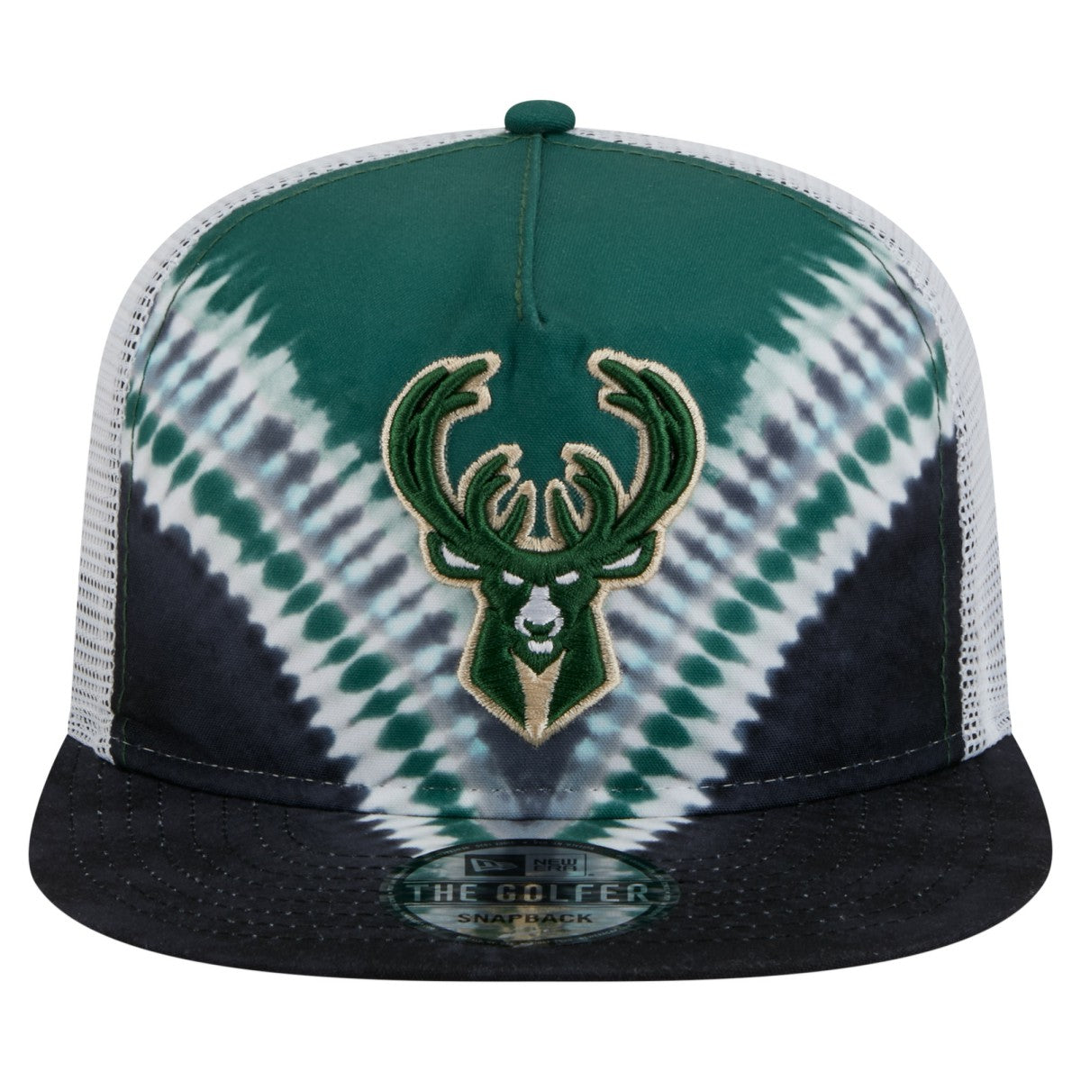 NBA Milwaukee Bucks Throwback Dye Golfer Snapback Hat