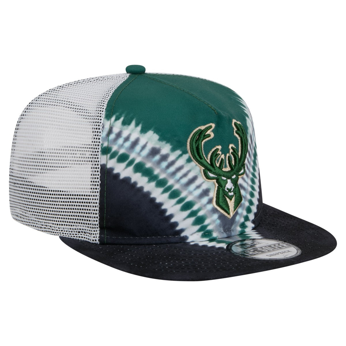 NBA Milwaukee Bucks Throwback Dye Golfer Snapback Hat