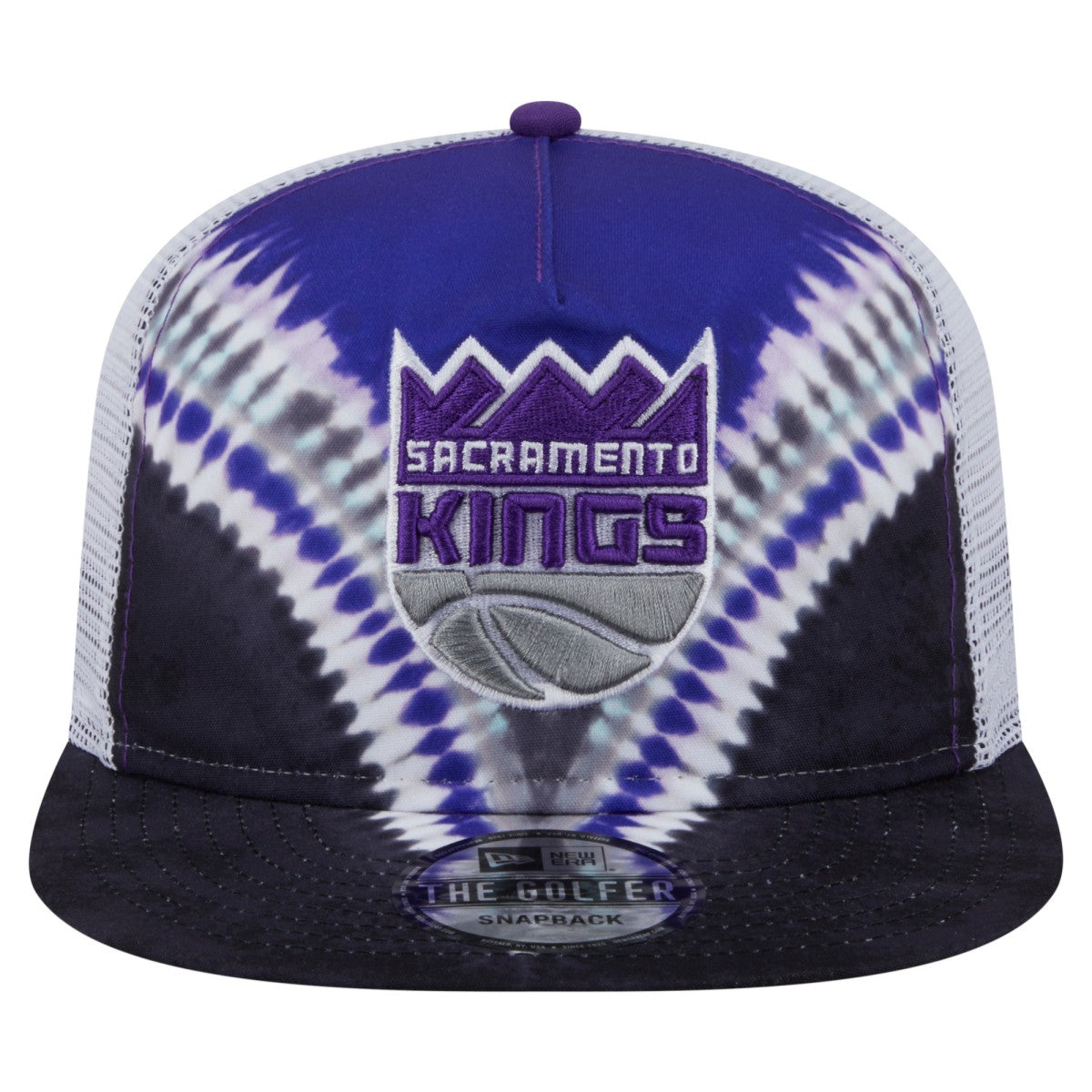 NBA Sacramento Kings Throwback Dye Golfer Snapback Hat