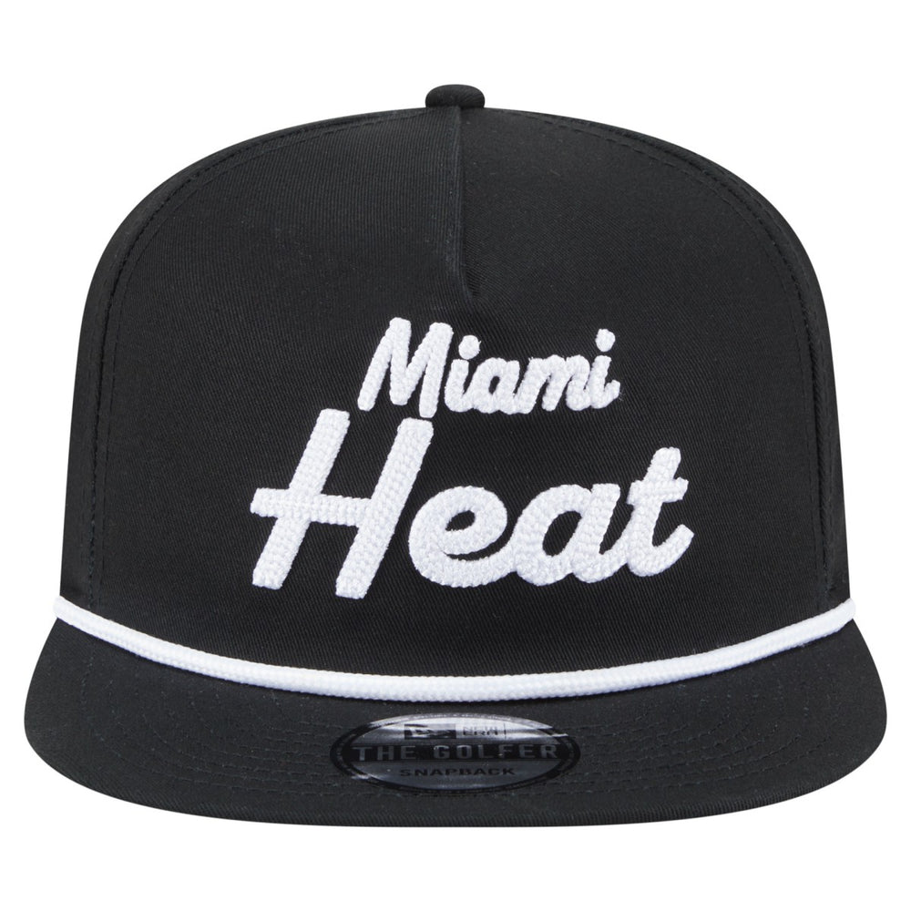 NBA Miami Heat Team Text Golfer Snapback Hat