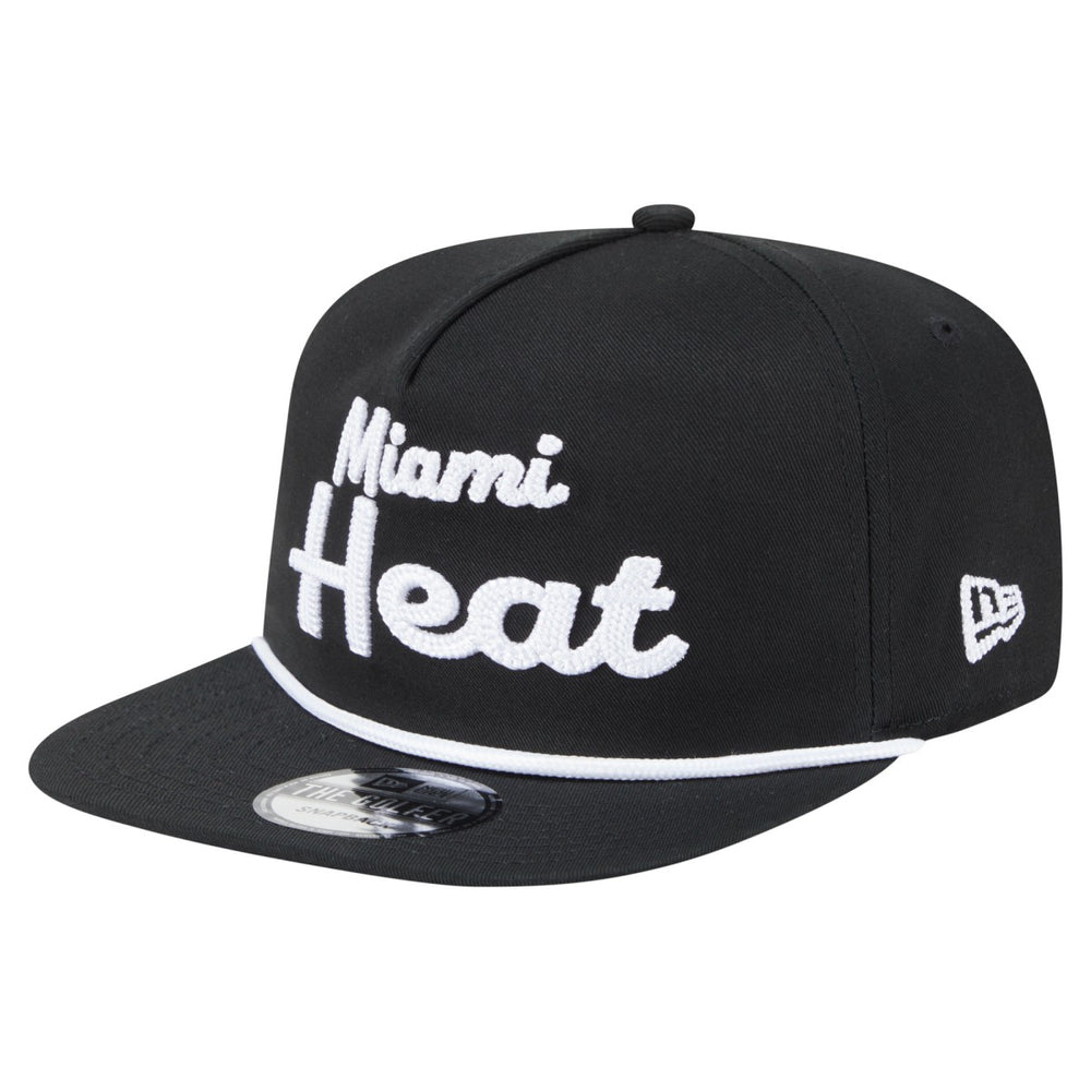 NBA Miami Heat Team Text Golfer Snapback Hat