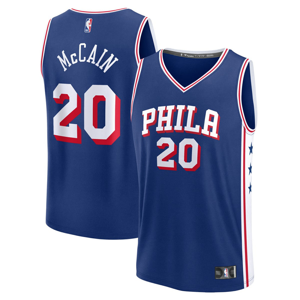 NBA Jared McCain Philadelphia 76ers 2024 NBA Draft Fast Break Player Jersey