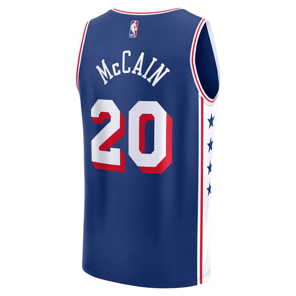 NBA Jared McCain Philadelphia 76ers 2024 NBA Draft Fast Break Player Jersey