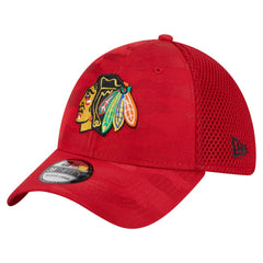 NHL Red Chicago Blackhawks New Era Active Subtle Camo 39THIRTY Flex Hat