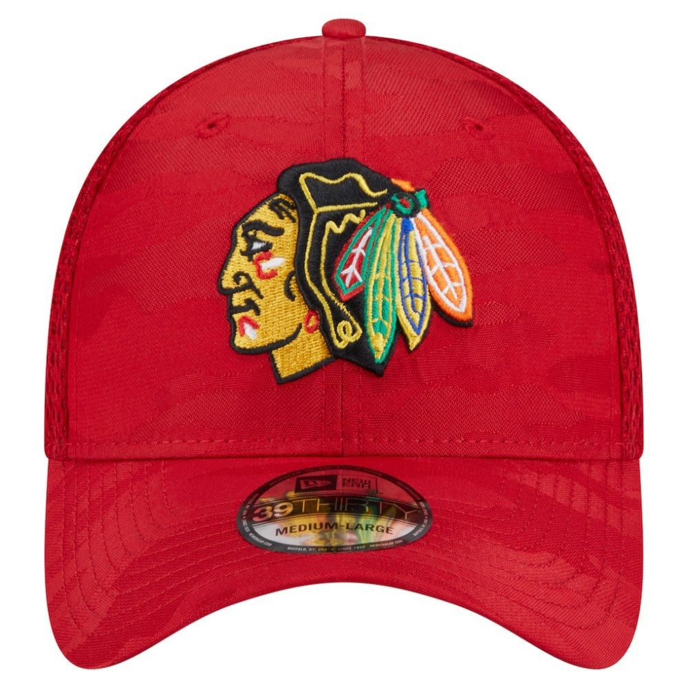 NHL Red Chicago Blackhawks New Era Active Subtle Camo 39THIRTY Flex Hat